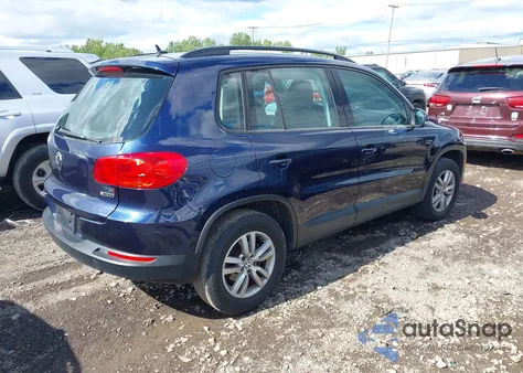 2016 Volkswagen Tiguan S из США, поврежденный, VIN WVGBV7AX5GW532913